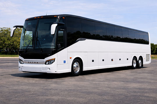 56-passenger charter bus available for charter in Ellabell, GA